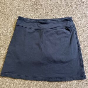 ATHLETA Knit Skort Golf Tennis Charcoal Gray Mid Thigh Length Women’s Medium